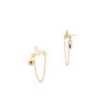 Kolczyki srebrne pozłacane