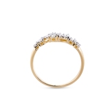 Pierścionek złoty z diamentami Galaktyka