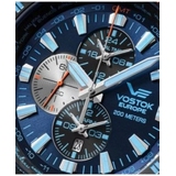 ZEGAREK VOSTOK EUROPE ALMAZ SPACE STATION DUAL TIME