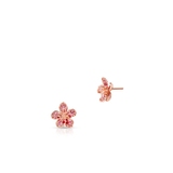 Kolczyki różowe złoto Kwiaty Nocy