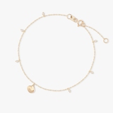 Bransoleta złota na nogę Santorini