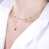 Naszyjnik złoty z cyrkoniami