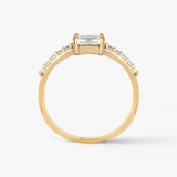 Pierścionek złoty z cyrkoniami Ceremonials