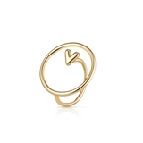 Pierścionek srebrny Longplay