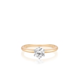 Pierścionek złoty z cyrkonią