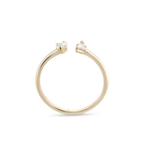 Pierścionek złoty z cyrkoniami