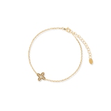 Bransoleta srebrna pozłacana z markasytami