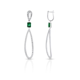 Kolczyki srebrne z cyrkoniami Ceremonials