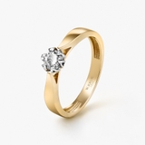 Pierścionek zaręczynowy złoty Romantyczny