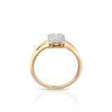 Pierścionek złoty z diamentami