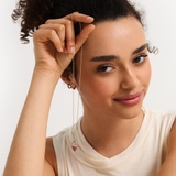 Wisiorek złoty z rubinami TRIO