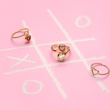 Pierścionek srebrny Czułość