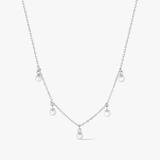 Naszyjnik srebrny z perłami