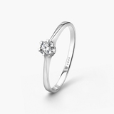 Pierścionek zaręczynowy złoty Jedyny