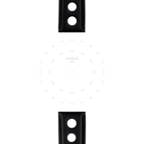 Tissot czarny pasek skórzany 20 mm