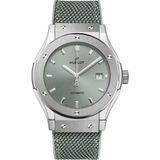ZEGAREK HUBLOT CLASSIC FUSION TITANIUM SAGE GREEN