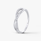 Pierścionek złoty z diamentami