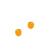 Kolczyki srebrne z motywem moreli