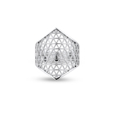 Pierścionek srebrny ażurowy