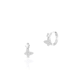 Kolczyki srebrne z cyrkoniami motyle