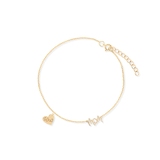 Bransoleta srebrna pozłacana Wow Mom