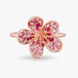 Pierścionek różowe złoto Kwiaty Nocy