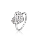 Pierścionek srebrny z cyrkoniami Emblems