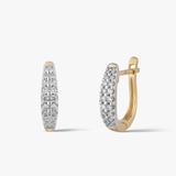 Kolczyki złote z brylantami