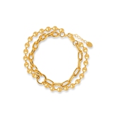 Bransoleta srebrna pozłacana