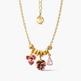 Naszyjnik srebrny Kwiaty Nocy Bratki