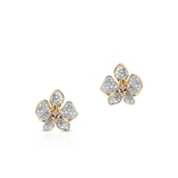 Kolczyki złote orchidee Kwiaty Nocy