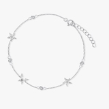 Bransoleta srebrna z cyrkoniami