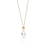 Naszyjnik złoty z perłą