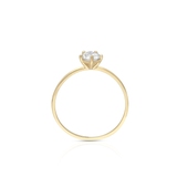 Pierścionek złoty z cyrkonią
