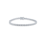 Bransoleta białe złoto z brylantami