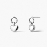 Kolczyki srebrne Czułość