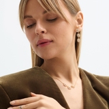 Kolczyki srebrne pozłacane z cyrkoniami