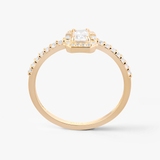 Pierścionek złoty z cyrkoniami