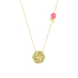 Naszyjnik z kolorową emalią Wonderland