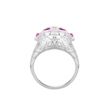 Pierścionek Biały Królik Wonderland