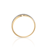 Pierścionek złoty bicolor