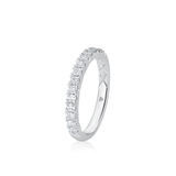 Pierścionek białe złoto z diamentami