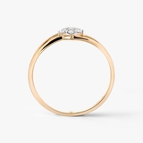 Pierścionek złoty z diamentami