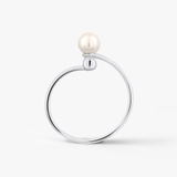 Pierścionek srebrny z perłą