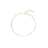 Bransoleta srebrna pozłacana na nogę