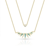 Naszyjnik srebrny pozłacany Laguna