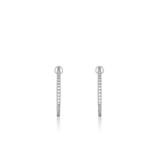 Kolczyki srebrne koła z cyrkoniami