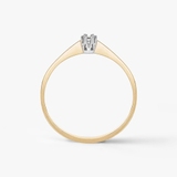 Pierścionek zaręczynowy złoty Jedyny