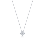 Naszyjnik białe złoto z diamentami