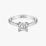 Pierścionek zaręczynowy białe złoto Niezwykły